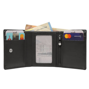 MENTZO L301 BLACK RFID IRIS ΔΕΡΜΑΤΙΝΟ ΠΟΡΤΟΦΟΛΙ