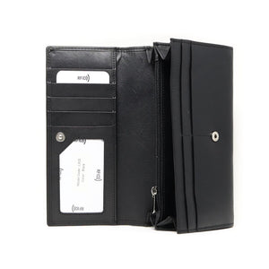 MENTZO L310 BLACK RFID ATHENA ΔΕΡΜΑΤΙΝΟ ΠΟΡΤΟΦΟΛΙ