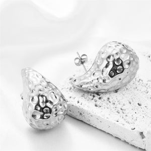 Σκουλαρίκια LM1138 Σχήμα Δάκρυ Ασημί Silver