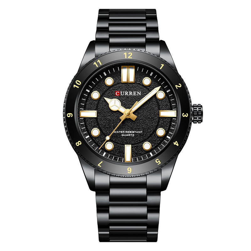 Curren 8450 Black Ρολόι με Μαύρο Καντράν και Μαύρο Μπρασελέ