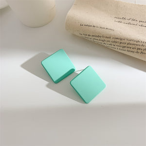 Σκουλαρίκια LM1166 Τετράγωνα Τιρκουάζ