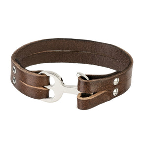 ΔΕΡΜΑΤΙΝΟ ΒΡΑΧΙΟΛΙ 054 SILVER