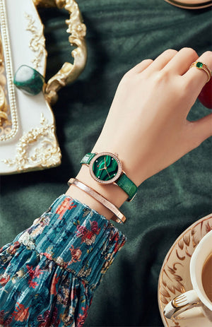 Ρολόι Γυναικείο Estrella FD-98 Green CURREN με λουράκιCurren 9083 Γυναικείο Ρολόι με πράσινο λουράκι και χρυσό καντράν