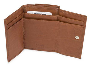 Δερμάτινο Γυναικείο Πορτοφόλι AN 1-644 Ταμπά