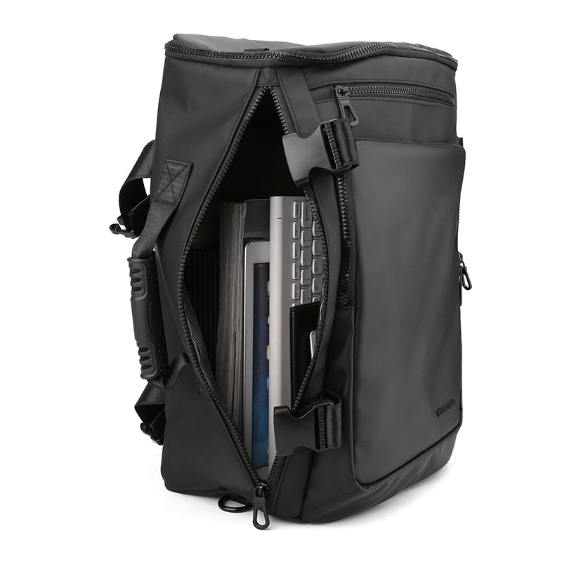 Τσάντα πλάτης F12.04 Μαύρη 15,5" Ημιαδιάβροχη