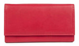 Μεγάλο Δερμάτινο Γυναικείο Πορτοφόλι AN 1-793 Κόκκινο