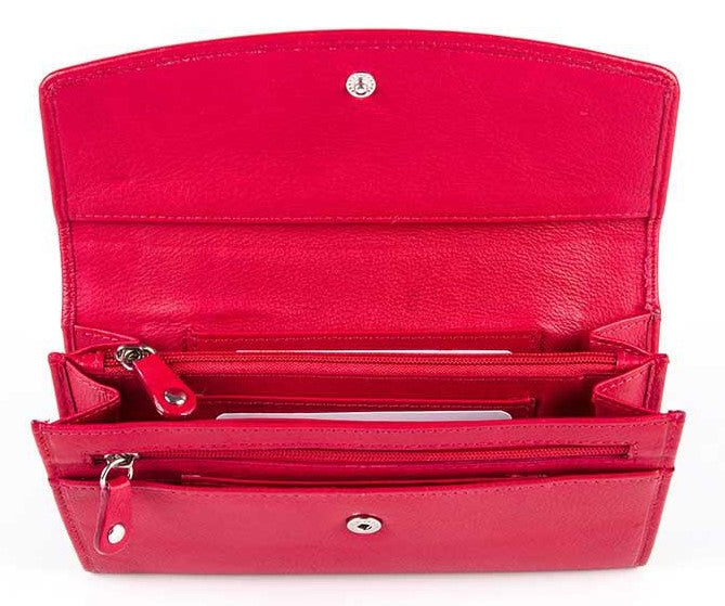 Δερμάτινο Γυναικείο Πορτοφόλι AN 1-825 Red