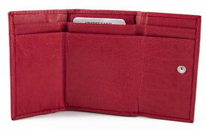 Δερμάτινο Γυναικείο Πορτοφόλι AN 1-644 Κόκκινο