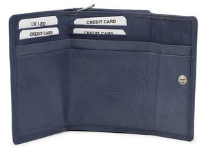 Γυναικείο Δερμάτινο Πορτοφόλι AN 1-832 Blue