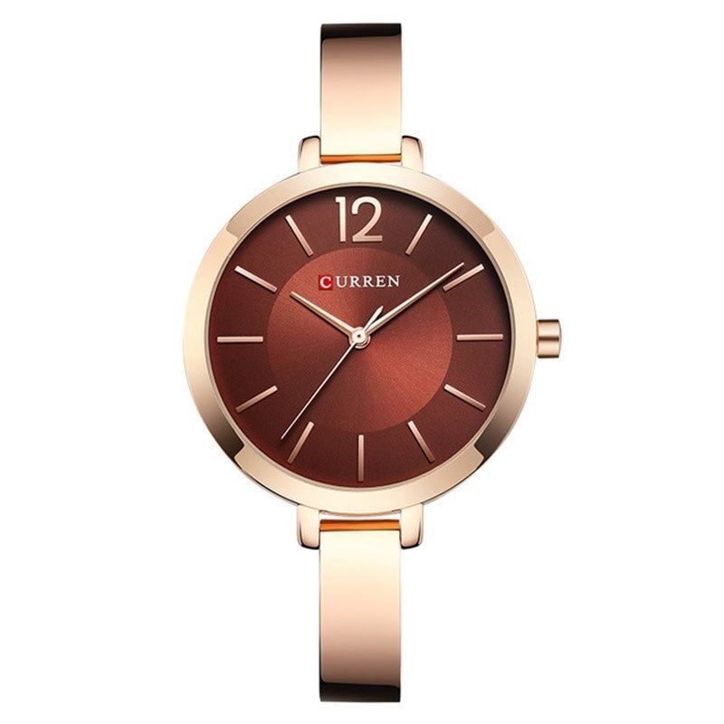 Curren 9012 Γυναικείο Ρολόι με rose μπρασελέ και rose καντράν