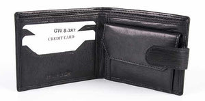 Мъжки кожен портфейл CA 8-387 черен