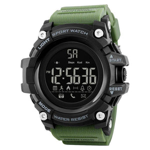 SKMEI 1384 Army Green με Καουτσούκ Λουράκι Χακί Αδιάβροχο 30M