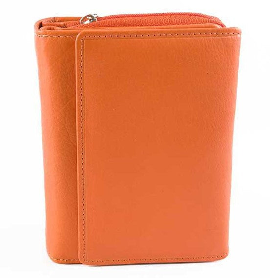 Γυναικείο Δερμάτινο Πορτοφόλι AN 1-828 Orange