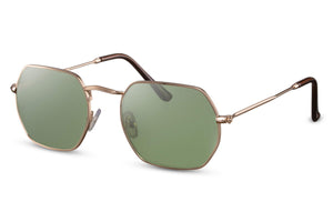 Ace Simons Ανδρικά Γυαλιά Ηλίου με Μεταλλικό Σκελετό και Πράσινο Φακό Morocco AS2157