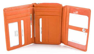 Γυναικείο Δερμάτινο Πορτοφόλι AN 1-828 Orange