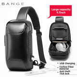 Τσαντάκι ώμου χιαστί crossbody Bange 22085 plus μαύρο