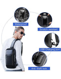 Τσαντάκι ώμου χιαστί crossbody Bange 22085 plus μαύρο