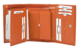 Кожен дамски портфейл AN 1-774 оранжев