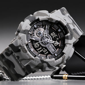Ανδρικό Ρολόι Skmei 1688 Αναλογικό Ψηφιακό Ρολόι Grey Camo