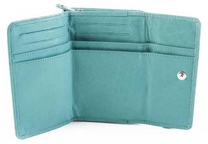 Γυναικείο Δερμάτινο Πορτοφόλι AN 1-832 Turqoise