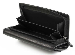 Δερμάτινο Γυναικείο Πορτοφόλι AN 1-697 Μαύρο