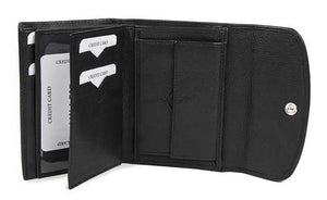 Δερμάτινο Γυναικείο Πορτοφόλι AN 1-787 Μαύρο