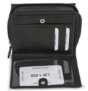 Γυναικείο Δερμάτινο Πορτοφόλι AN 1-828 Black