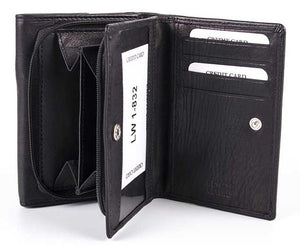 Γυναικείο Δερμάτινο Πορτοφόλι AN 1-832 Black