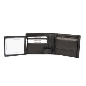 Мъжки кожен портфейл CA 8-118 черен