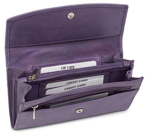 Δερμάτινο Γυναικείο Πορτοφόλι AN 1-825 Purple