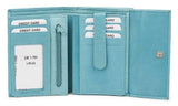 Кожен дамски портфейл AN 1-791 Turquoise
