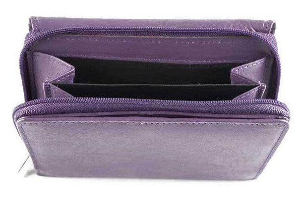 Γυναικείο Δερμάτινο Πορτοφόλι AN 1-828 Purple