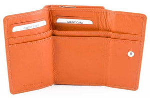 Γυναικείο Δερμάτινο Πορτοφόλι AN 1-832 Orange