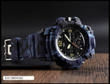 SKMEI 1155B Ανδρικό Ρολόι με Καουτσούκ Λουράκι Blue Camo Watch