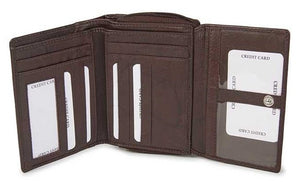 Γυναικείο Δερμάτινο Πορτοφόλι AN 1-828 Brown