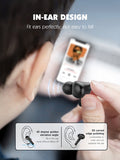 LDNIO earphones με θήκη φόρτισης T01, True Wireless, HiFi, μαύρα