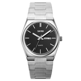 SK9288 Сребрист черен мъжки часовник