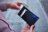 Δερμάτινο Πορτοφόλι Καρτών με μηχανισμό slide L5942 Black