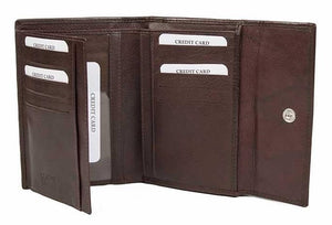 Δερμάτινο Γυναικείο Πορτοφόλι AN 1-697 Καφέ