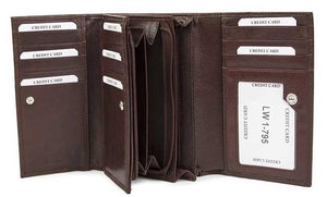 Δερμάτινο Γυναικείο Πορτοφόλι AN 1-795 Καφέ