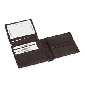 Ανδρικό Δερμάτινο Πορτοφόλι CA 8-017 Brown