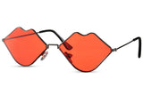 Ace Simons Unisex Γυαλιά Ηλίου με Μεταλλικό Σκελετό και Κόκκινο Φακό Kiss. AS6006