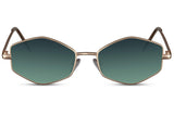 Ace Simons Unisex Γυαλιά Ηλίου με Μεταλλικό Σκελετό και Πράσινο Φακό Oasis. AS6193