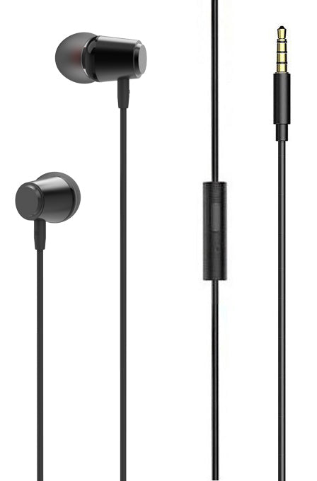 LDNIO earphones με μικρόφωνο HP03, 3.5mm, 1.2m, μαύρα