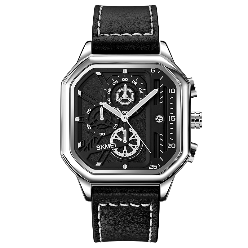 SKMEI 1963 Ανδρικό Ρολόι Silver Black 
