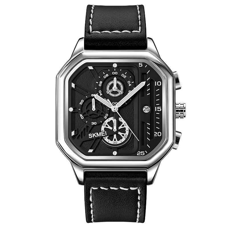 SKMEI 1963 Ανδρικό Ρολόι Silver Black