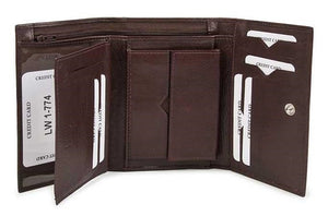 Δερμάτινο Γυναικείο Πορτοφόλι AN 1-774 Καφέ