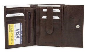 Δερμάτινο Γυναικείο Πορτοφόλι AN 1-791 Καφέ