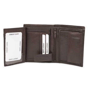 Ανδρικό Δερμάτινο Πορτοφόλι CA 8-009 Brown