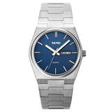 SK9288 Сребърен син мъжки часовник